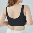 thumbnail image 3 of Bras, Women'S Plus Size Full Coverage Comfort Support Everyday Bra With Striped Cup Detailing, Wide Supportive Straps & Side Bras 36 Dd For Women High Neck Sports Bra Sports (34, Black) ZMTing, 3 of 4