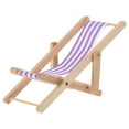 thumbnail image 3 of Chaise de Plage pour Maison de Poupée Modèle Miniature Pliable Chaise de Plage Mini Chaise Longue, 3 of 6