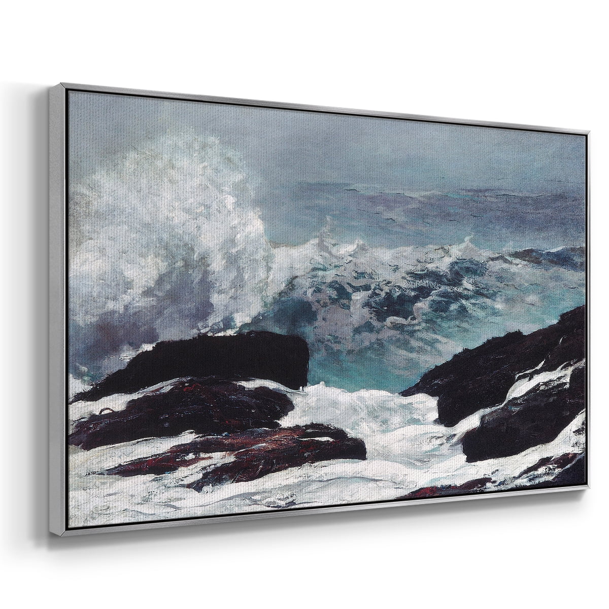 Vintage Landscape-XXXV By Wexford Home Framed in Silver Wood Gallery Wrapped Canvas 27 in. x 41 in.