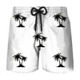 thumbnail image 1 of Simple Beach Coconut Tree 3D Printed Short Pants Mens Summer Board Shorts Swimsuit Male Swimming Trunks Quick-dry Custom Shorts, 1 of 5