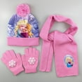 thumbnail image 5 of Kids Knit Hat Scarf Mittens Set, Princess Cartoon Winter Set for Girls Age 3-8,For Girls 3-8,5, 5 of 15