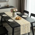 thumbnail image 2 of Yellow Flowers Table Runner 36 Inches Long, Country Pastoral Floral Leaves Vines Kitchen Coffee Dining Table Decoration for Home Party Birthday Wedding Home Decor 13x36 Inches, 2 of 8