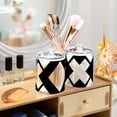 thumbnail image 6 of Black and White Simple Art Translucent Plastic Cans Storage Canisters with Lid Set of 2, 6 of 7
