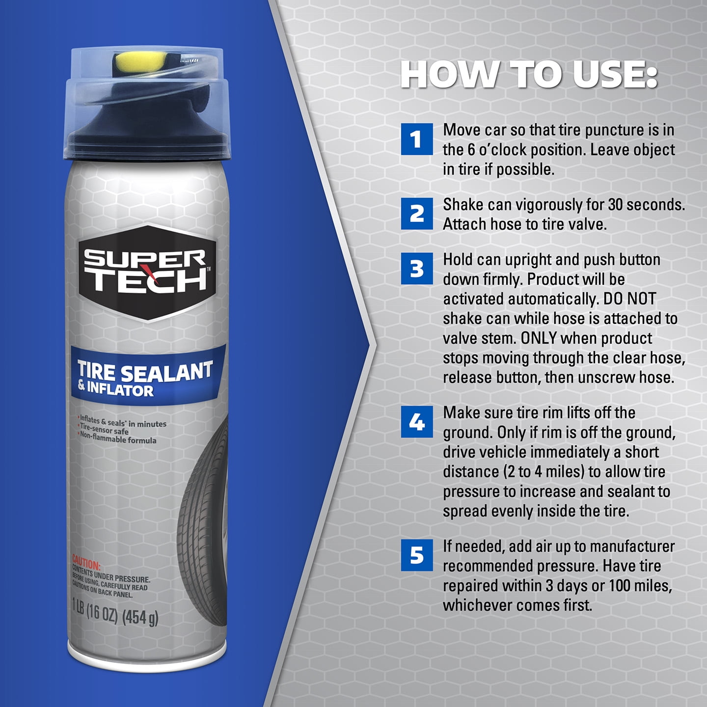 Super Tech Tire Inflator 20 oz