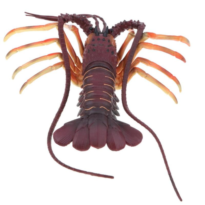 15“ Spiny Lobster Model Ocean Creature Figures Toy Kids Gift Collection