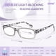 thumbnail image 2 of Gafas de lectura Gaoye para mujer y hombre, paquete de 6 con funda azul claro, 2 of 5