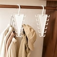 thumbnail image 6 of 12 Hooks V-Shape Closet Organizer Hanger, Double-Sided Multi-Hook Clothes Hanger for Hats, Belts, Scarves, Multi Functional Storage Hook, Space-Saving Wardrobe Storage Rack 1Pcs, 6 of 9