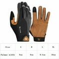 thumbnail image 3 of ZheElen Cycling Gloves Full Finger Touch Screen Running Shock Absorption Gloves Black XL, 3 of 6