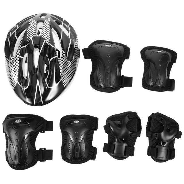 juego de equipo de protección para patinaje, casco deportivo, protector de manos, rodillas y codos, protector de codos y rodillas para patinaje.