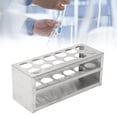 thumbnail image 1 of Stainless Steel Test Tube Holder Rack 20-Holes for Φ10-20mm Tubes Multifunctional with Highly Polished Surface, 1 of 7