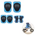 thumbnail image 3 of 6Pcs Thickened Drop-resistant Child Pads Set Curved Design Wrist Support Guard Elbow Knee Pads Set for Skateboarding, 3 of 8