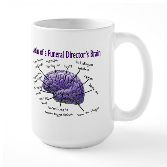 CafePress - Funeral Director/Mortician Large Mug - 15 oz Ceramic Large White Novelty Mug