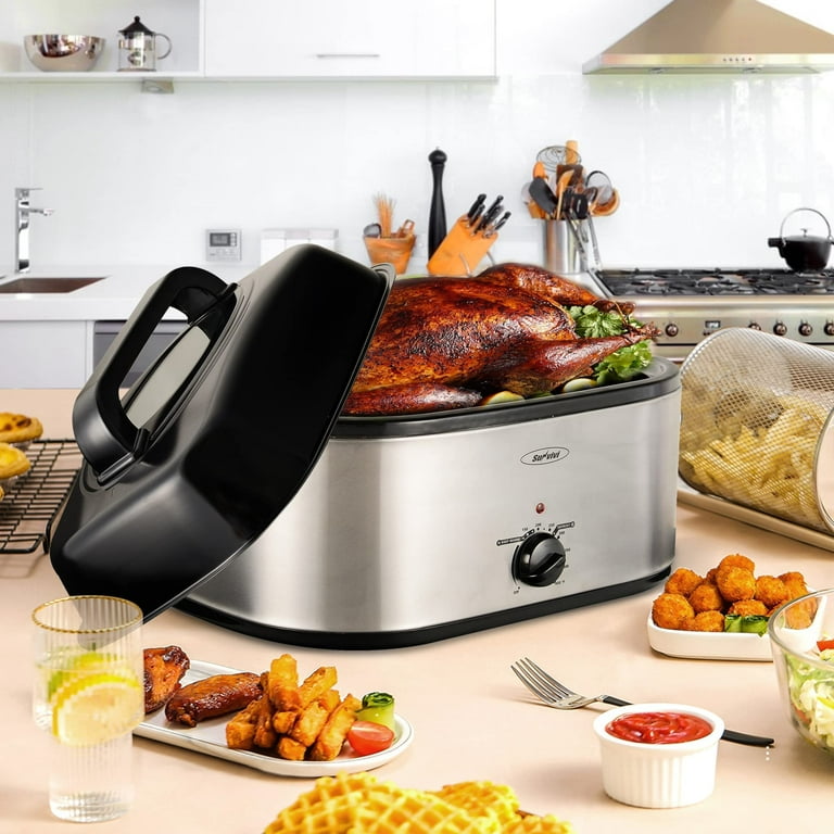 Oster 22 Quart Roaster Oven With Selfbasting Lid Stainless Steel