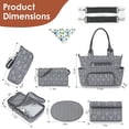 thumbnail image 2 of Set de Bolsa para Pañales TeqHome Grande Multifuncional Gris Oscuro, 2 of 7