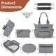 thumbnail image 2 of Set de Bolsa para Pañales TeqHome Grande Multifuncional Gris Oscuro, 2 of 7