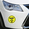 thumbnail image 3 of Baby on Board Sticker - (Set of 2) Safety Caution Decal Sign Stickers for Cars Windows Bumpers - Baby Pacifier, 3 of 4