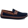 thumbnail image 2 of Aston Marc Men's Penny Loafer Shoes, Casual Slip-On Moccasins with Leather Detailing, Comfortable & Stylish, Sizes 8-13, 2 of 6