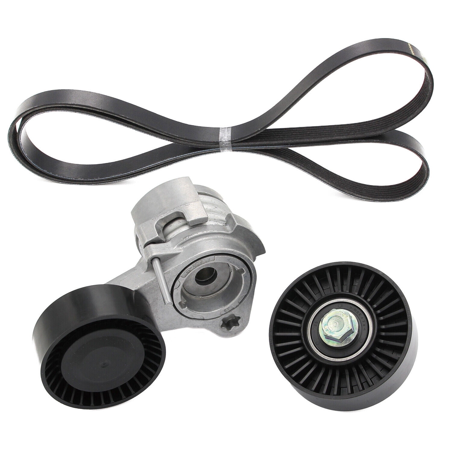 Serpentine Belt Tensioner Idler Pulley Kit Fit for BMW 128i 328i 330i