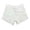 C-White457, variant on Women's Jeans Shorts High Waisted Ripped Row Hem Slim Fit Flat Front Summer Denim Hot Pants Beach Vacation Soft Bottoms