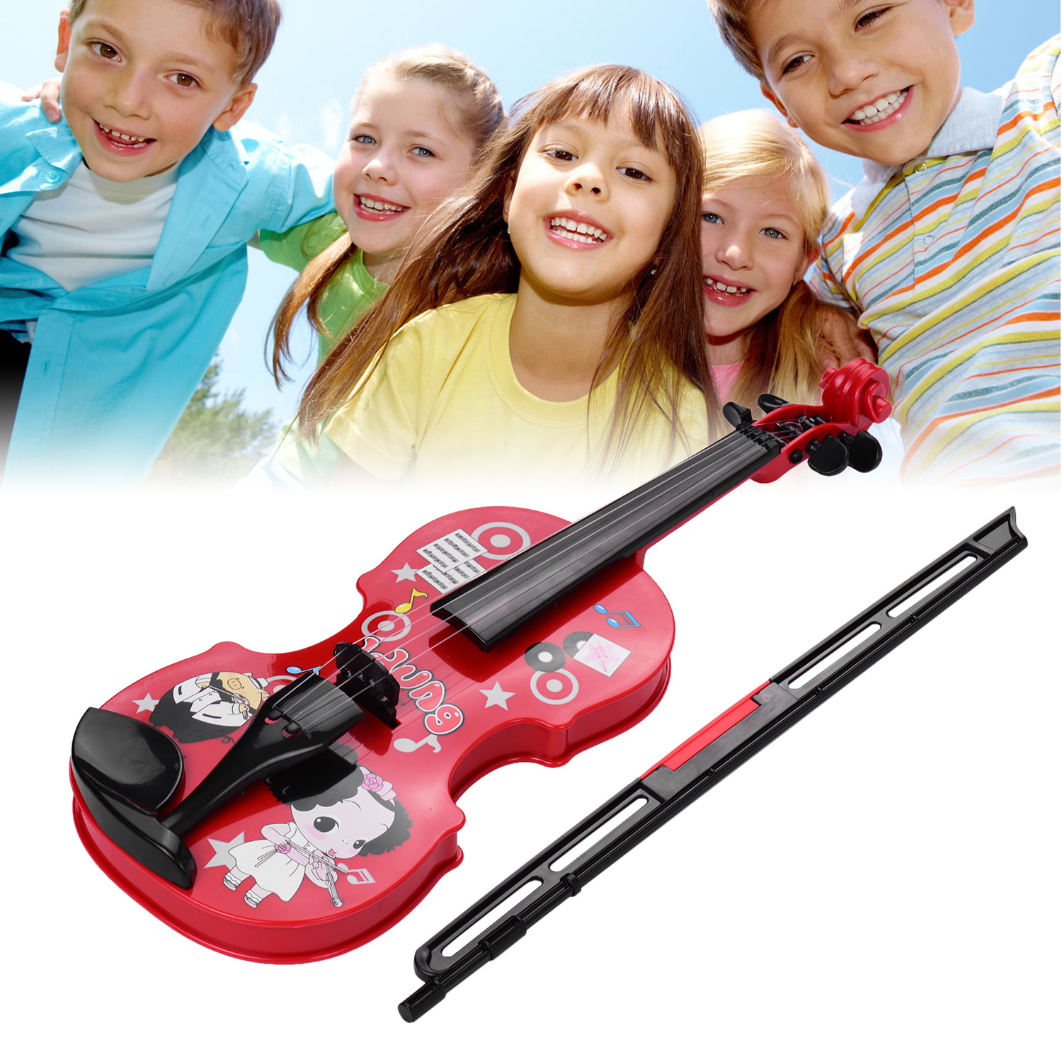 Details about   Kids Little Violin with Violin Bow Fun Educational Musical Instruments F2U6 