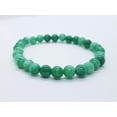 thumbnail image 3 of K-KED Green Jade Bracelet Round Bead Gemstone Healing Stone Yoga Chakra Reiki 6mm, 3 of 8