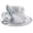 Silver, variant on 2pcs Satin Cloth Church Hat Women Wide Brim Hat Elegant Wedding Photography Hat Female Banquet Fancy Fascinator Formal Hat