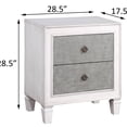 thumbnail image 3 of Rustic finish nightstand / Bedroom use only / Smooth and controlled drawers, 3 of 3