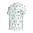 thumbnail image 2 of Balery Whale And Turtle Printed Men’s Short Sleeve Polo Shirt, Midweight Men's Shirt,Golf Polo shirts -3X-Large, 2 of 9