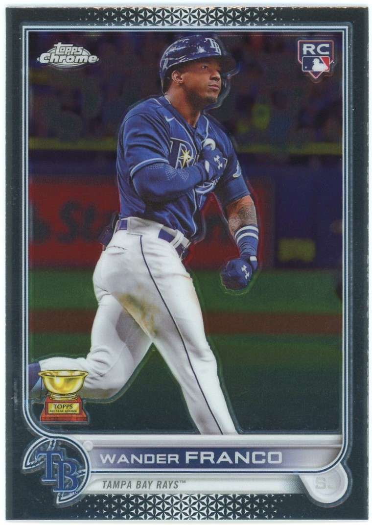 MLB 2022 Bowman Chrome Baseball Wander Franco Rookie Trading Card