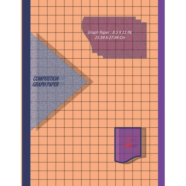 graph paper notebook 8 5 x 11 inch 21 59 x 27 94 cm 1 2 inch paperback walmart com