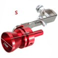 thumbnail image 1 of Aluminum- Exhaust Fake Turbo, Whistle Pipe Sound Muffler, Blow Off Valve Red XL, 1 of 4