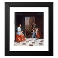 thumbnail image 2 of Jacob Ochtervelt 20x23 Black Modern Framed Museum Art Print Titled - Street Musicians at the Door (1665), 2 of 5