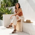 thumbnail image 6 of Cushionaire Chica Espadrille Wedge Sandals for Women Slip On Closed Toe Women Shoes with Elastic Straps and Stylish Everyday Comfort, 6 of 21