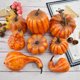 thumbnail image 1 of Decoraciones de Otoño de Espuma de Mini Calabazas Artificiales en Pack de 8 para Halloween Decoración de Acción de Gracias, 1 of 7