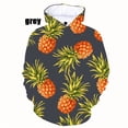 thumbnail image 3 of Sudadera con capucha con estampado de frutas en 3D para hombre, sudadera con capucha con gráfico de piña, suéteres divertidos Y2k para niños, ropa unisex Harajuku, sudadera con capucha, 3 of 5
