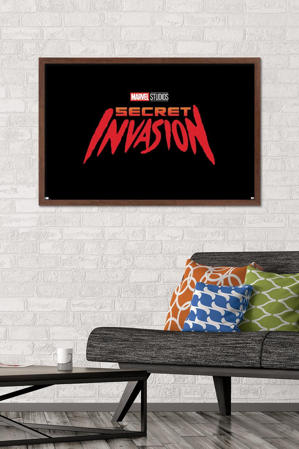 Marvel Secret Invasion - Logo Wall Poster, 22.375" x 34", Framed