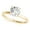Yellow Gold, variant on 0.5 Carat & 1 Carat Certified 14K White Gold Diamond Solitaire Engagement Ring for women (I-J Color, I2-I3 Clarity)