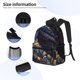 thumbnail image 3 of Fotbe Colorful Patterned Snake Mochila Ligera Casual para Laptop para Hombres y Mujeres, Mochila Impermeable de Uso Diario, Mochila para Universidad, 3 of 6