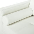 thumbnail image 6 of Oversized Loveseat by Naomi Home-Color:White,Fabric:Genuine Leather,Style:Mid-Century, 6 of 10