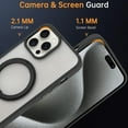 thumbnail image 2 of 360-degree rotating fulcrum case iPhone 15 Plus Frosted  Support wireless charging, 2 of 6