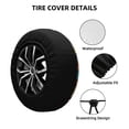 thumbnail image 2 of Sikiie American Football PVC Leather Spare Tire Wheel Cover Spare Tire Cover, for Car Truck SUV Camper Trailer Universal Fit(14-17in)-16 inch, 2 of 6