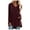 Wine, variant on Lindreshi Long Sleeve Shirts for Women Plus Size Women Casual V-Neck T-Shirt Loose Long Sleeve Tops Solid Blouse