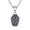 no chain, variant on Men's Stainless Steel Personality Vintage Hip Hop 3D Solid Anatomical Brain Biker Pendant Body Organs Necklace with Chain