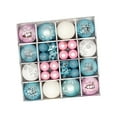 thumbnail image 2 of 44 Uds bolas de Navidad adornos, decoración colgante para árbol de Navidad, bolas decorativas de Navidad, decoración de árbol de Navidad para fiesta d Azul Rosa, 2 of 8