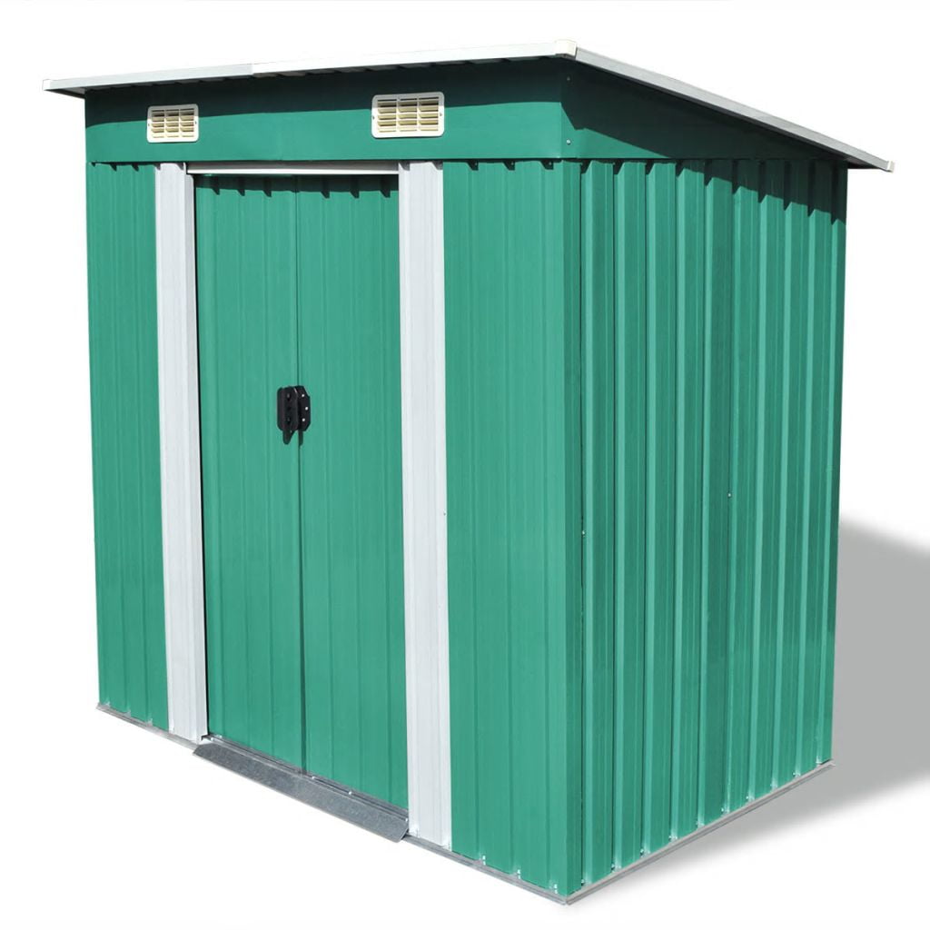 Lowestbest Garden Storage Shed, Horizontal Garden Metal Shed for Backyards Patios Lowestbest Garden Storage Shed, Horizontal Garden Metal Shed for Backyards Patios
