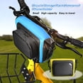 thumbnail image 4 of Eigraketly Bolsa de manillar delantero de bicicleta Bolsa de ciclismo ajustable Paquete de bicicleta Accesorio de estuche extraíble con bolsillo con Ciclismo Amarillo Eigraketly OD022130-01, 4 of 6