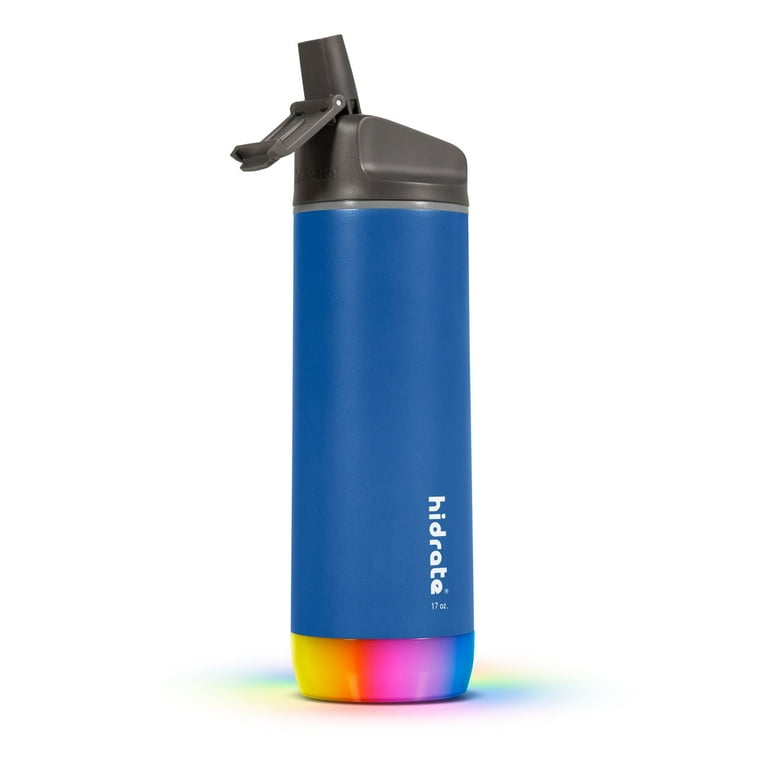 Hidrate Spark STEEL Smart Water Bottle, 17 Straw, Black