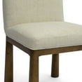 thumbnail image 4 of TOV Furniture Tiara Cream Performance Basketweave Fabric Dining Chair, 4 of 7