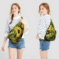 thumbnail image 3 of Butterfly Sunflower Backpack - Whimsical Floral & Insect Motifs, Compact Anti-Theft Pack, 3 of 4