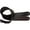 Black, variant on Planet Waves Classic Leather Guitar Strap with Contrast Stitch, Brown